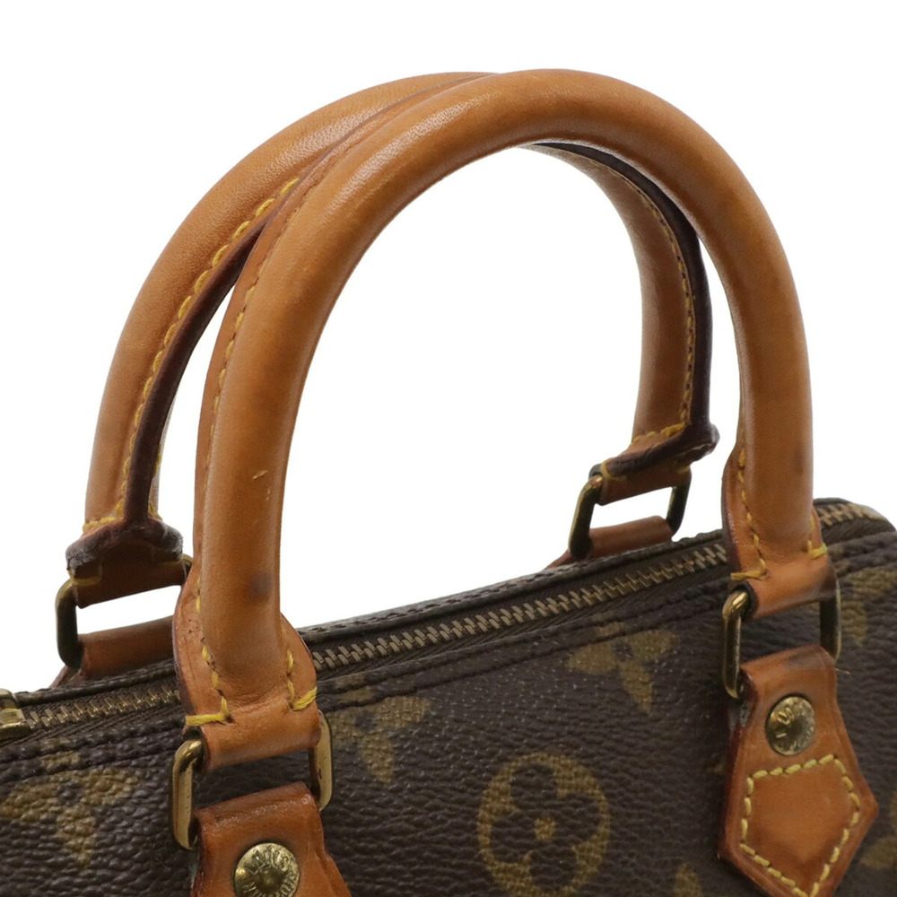 LOUIS VUITTON Authentic Brown Monogram Mini Speedy Pouch - Picture 6 of 9